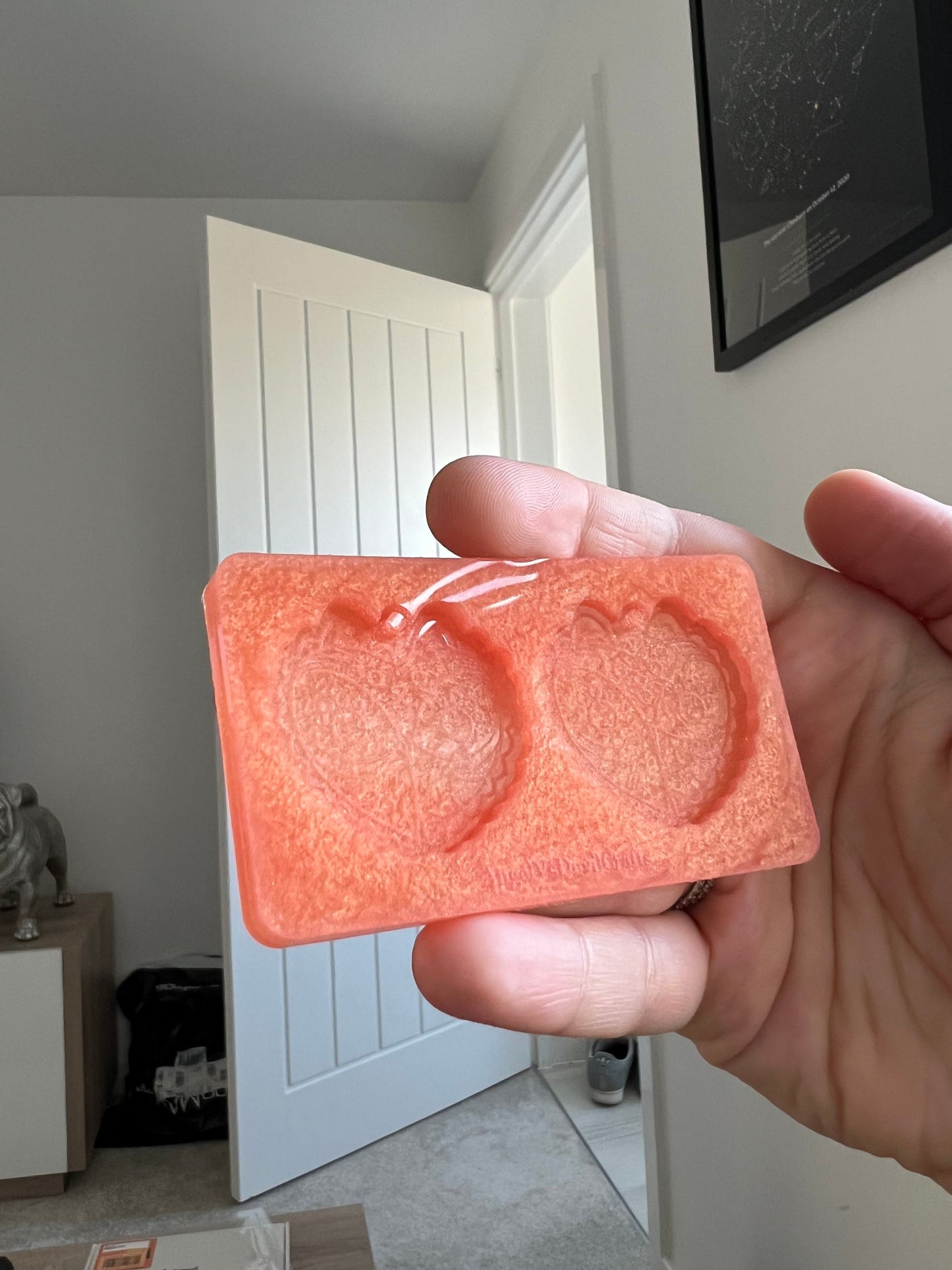 1.5 inch Cat Butt Hearts Silicone Mould