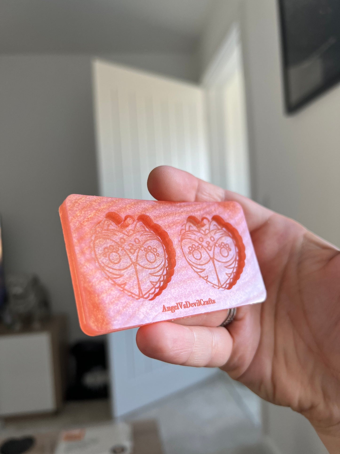 1.5 inch Cat Butt Hearts Silicone Mould