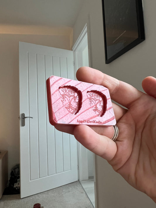 1 inch Rude Horny A** Butts Silicone Mould
