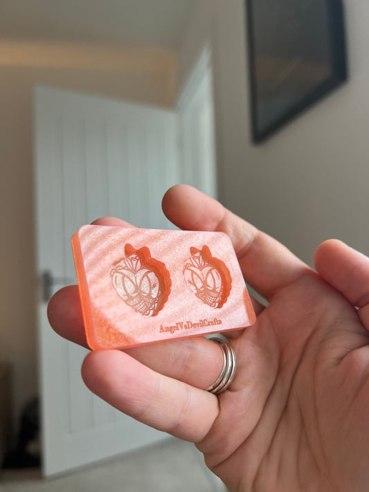1 inch Rude Peach Butts Silicone Mould