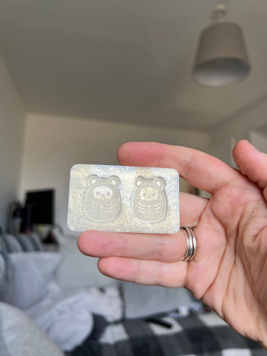 1 inch X-Ray Skeleton Bear Squishies Silicone Mould