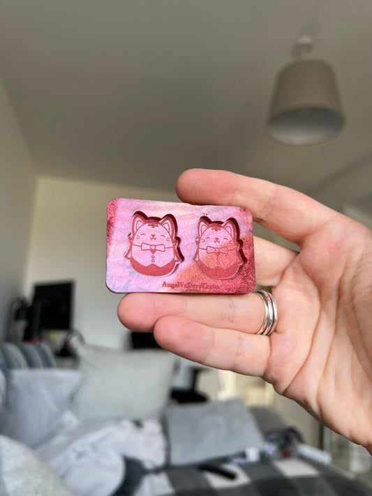 1 inch Kitty Vampire Squishies Silicone Mould