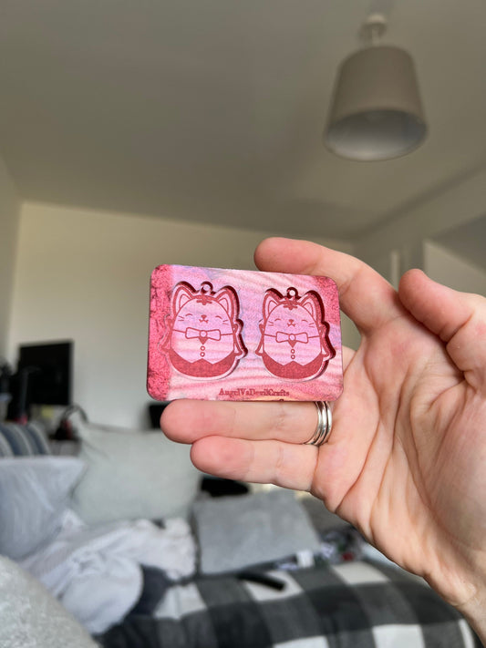 1.5 inch Kitty Vampire Squishies Silicone Mould