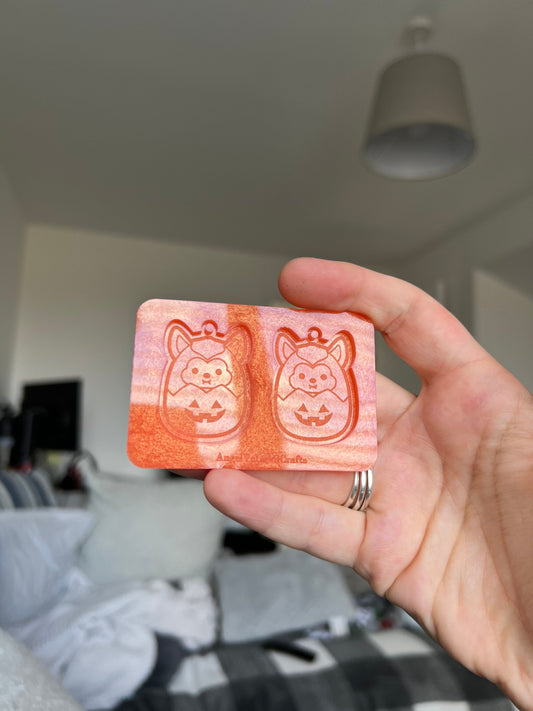 1.5 inch Cute Pumpkin Squishies Silicone Mould
