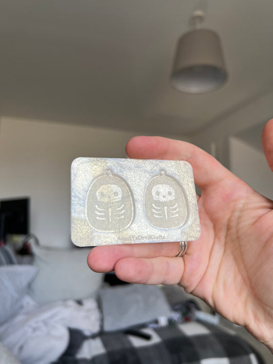 1.5 inch X-Ray Skeleton Squishies Silicone Mould