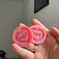 1.5 inch Angel Heart Silicone Moulds