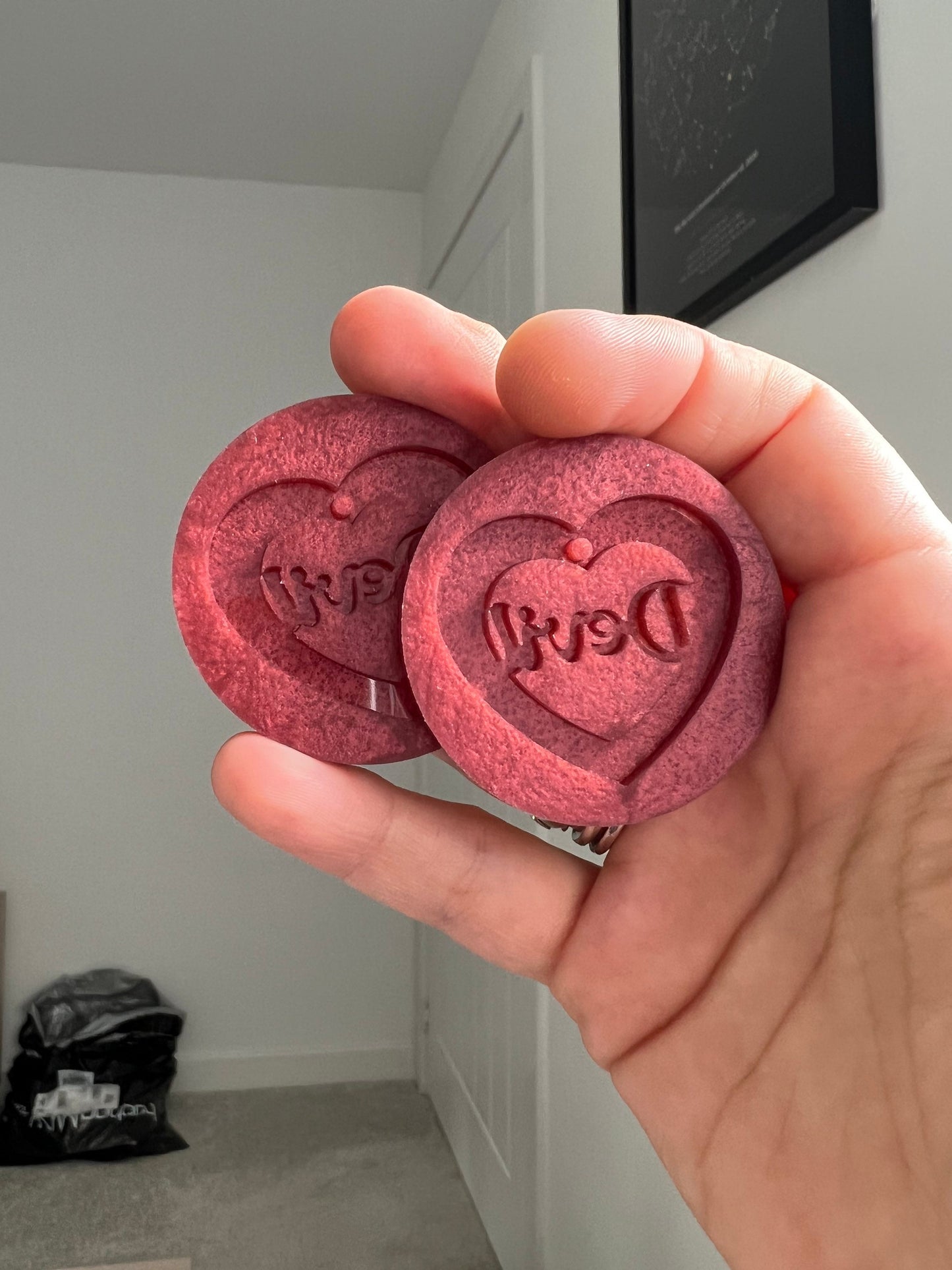 1.5 inch Devil Heart Silicone Moulds