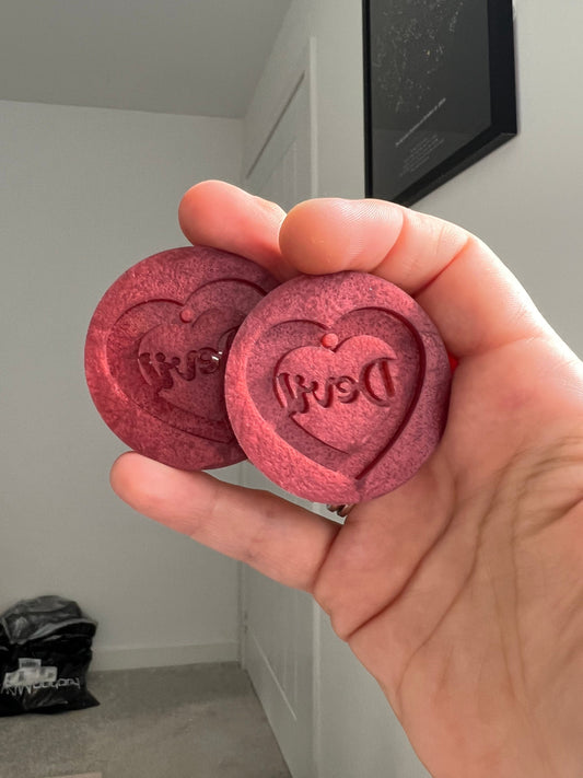 1.5 inch Devil Heart Silicone Moulds