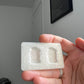 1 inch Haunt Me Ghosts Silicone Mould