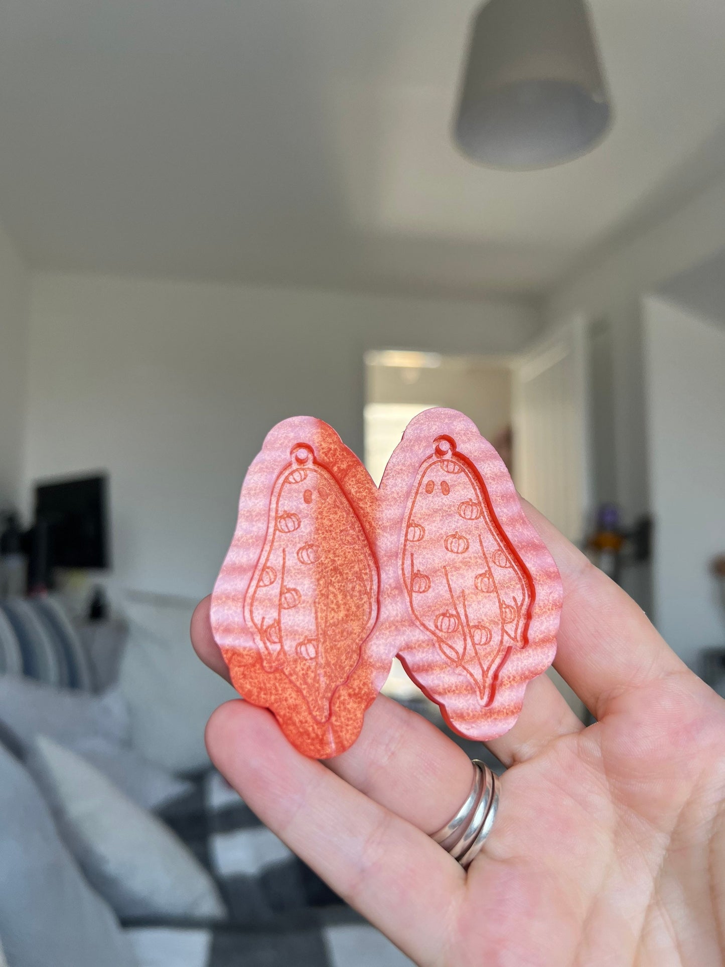 2 inch Pumpkin Ghosts Silicone Mould