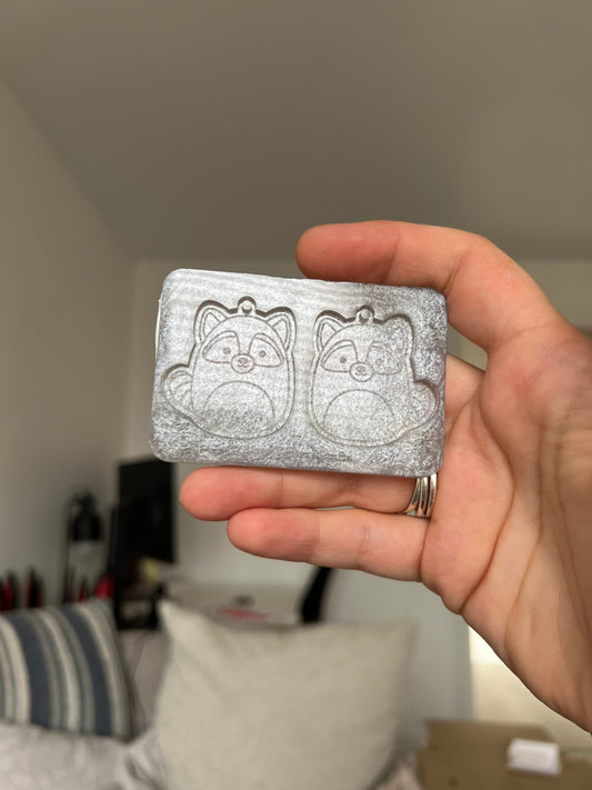 1.5 inch Raccoon Squishies Silicone Mould