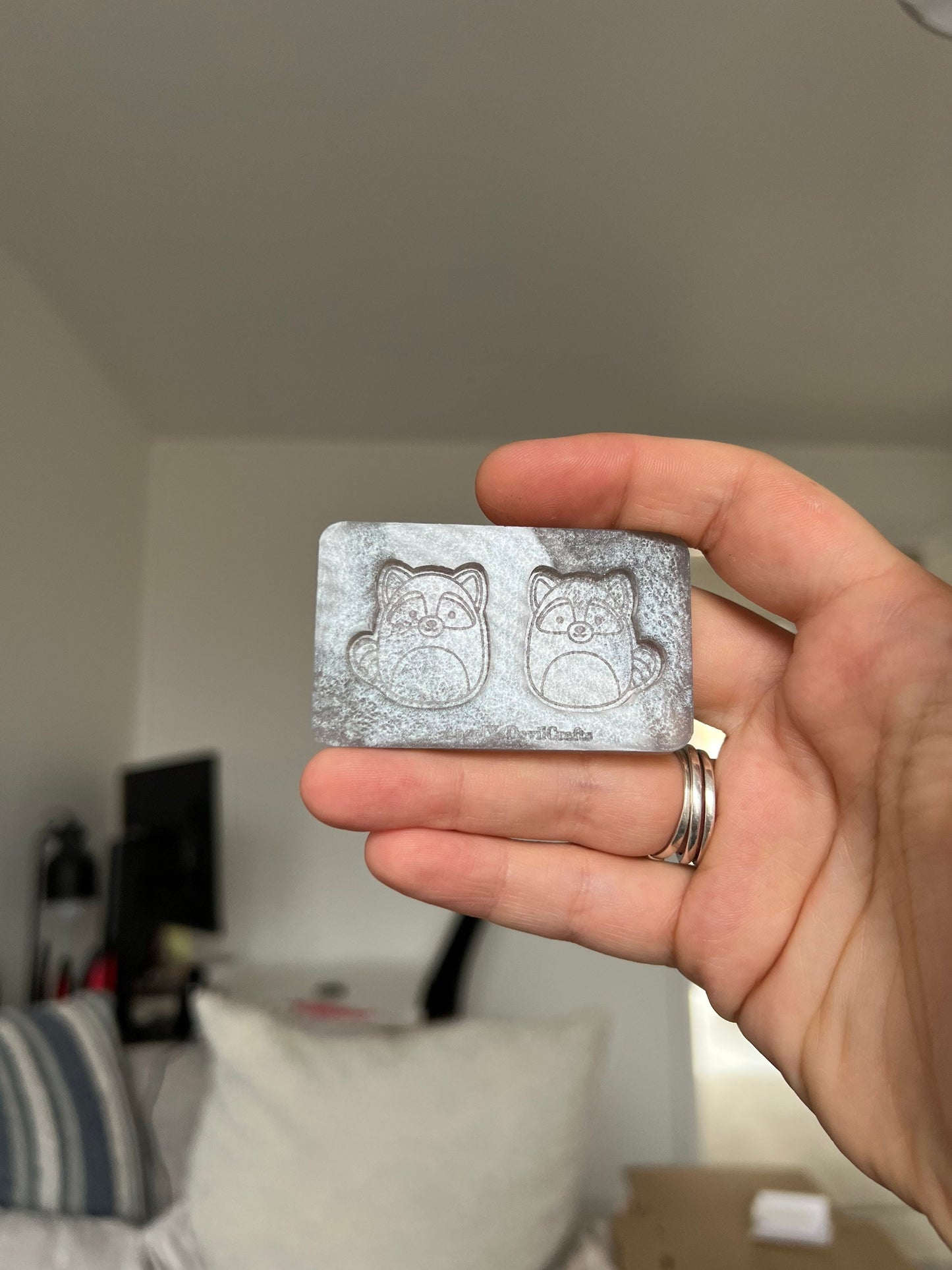 1 inch Raccoon Squishies Silicone Mould