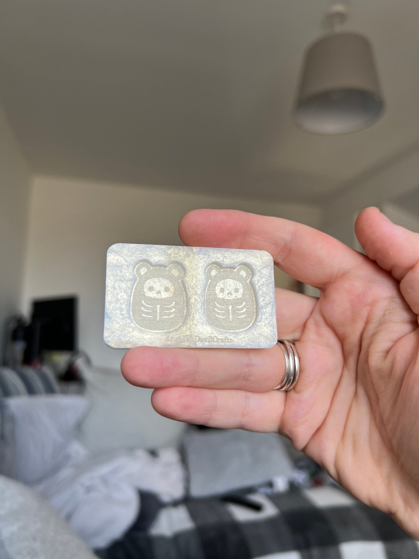 1 inch X-Ray Skeleton Bear Squishies Silicone Mould