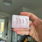 0.75 & 1 inch Heart Ghosts Silicone Mould