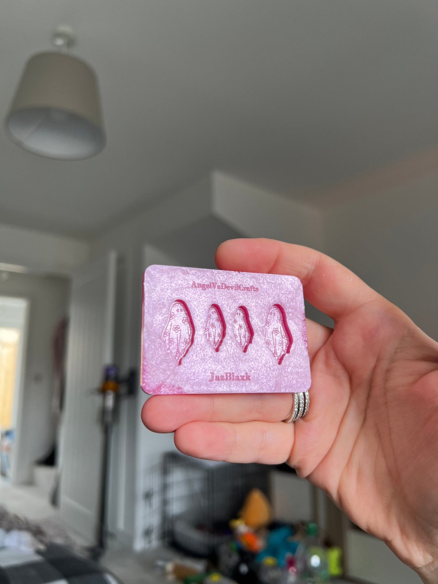 0.75 & 1 inch Flower Ghosts Silicone Mould