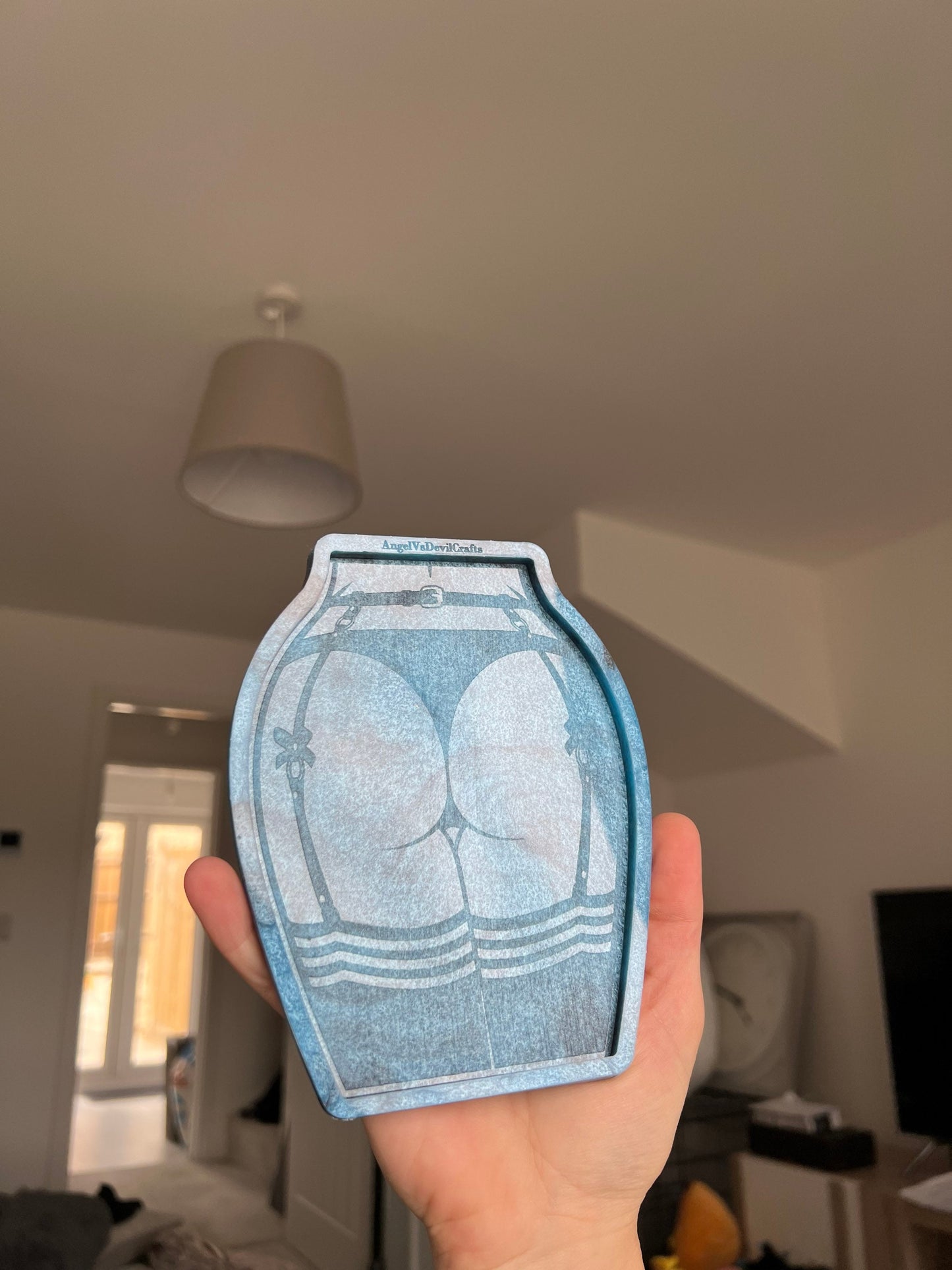 6 inch Rude Sexy Butt Suspender Silicone Mould