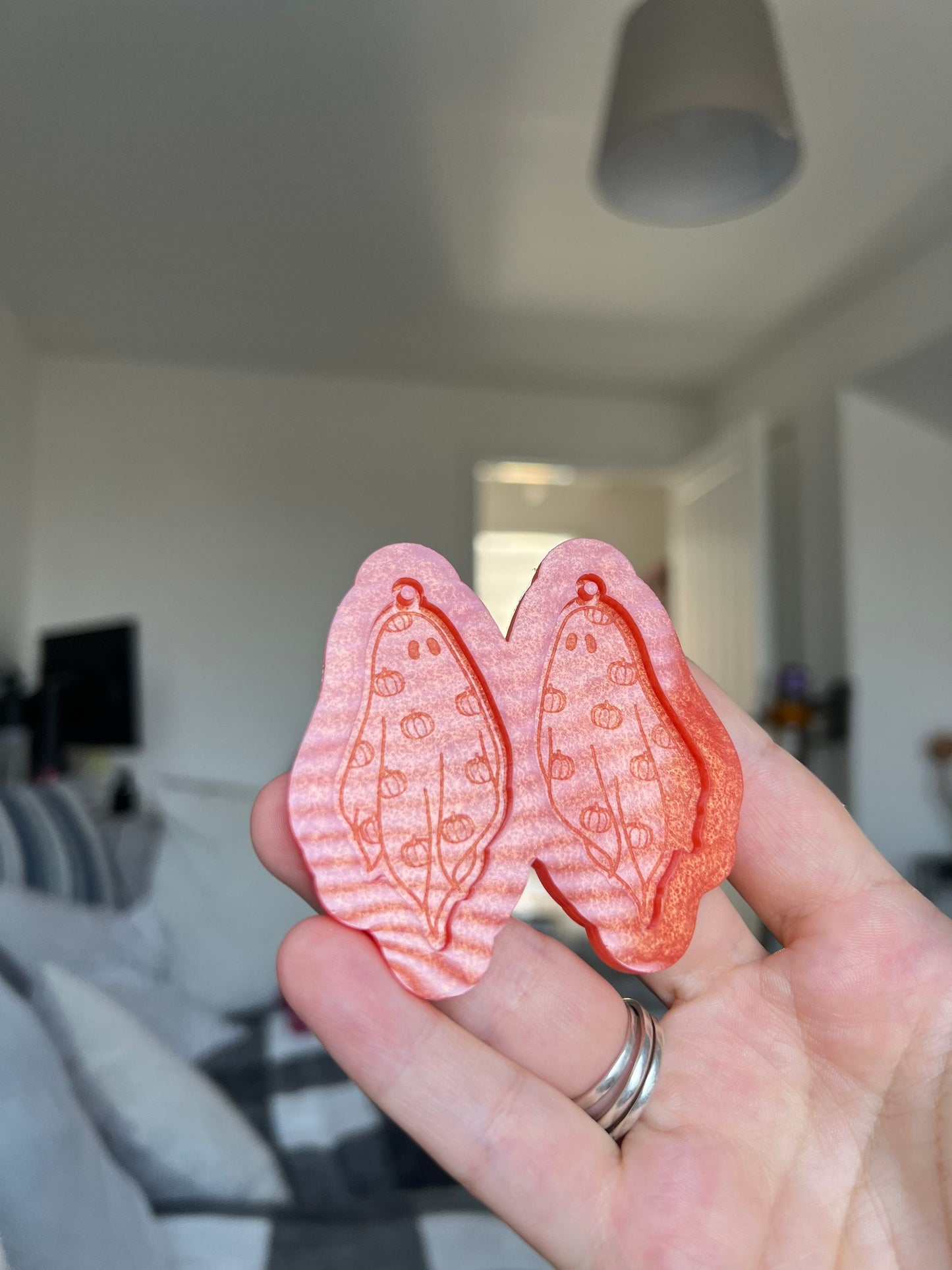 2 inch Pumpkin Ghosts Silicone Mould