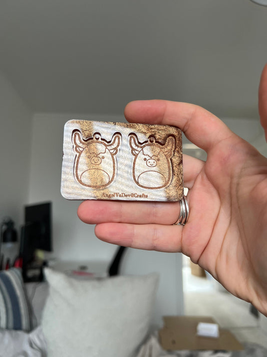 1.5 inch Bull Squishies Silicone Mould