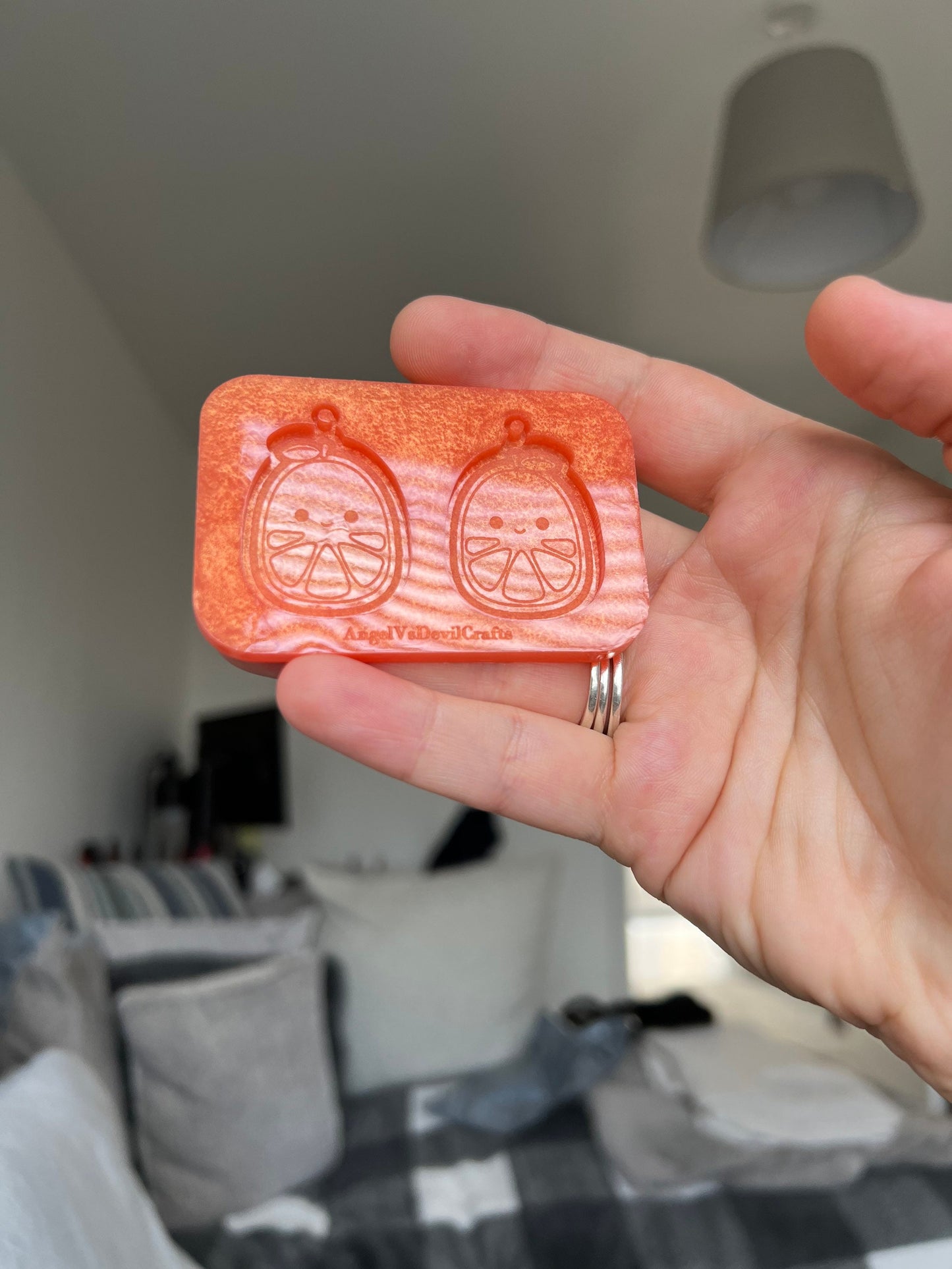 1.5 inch Orange Squishies Silicone Mould