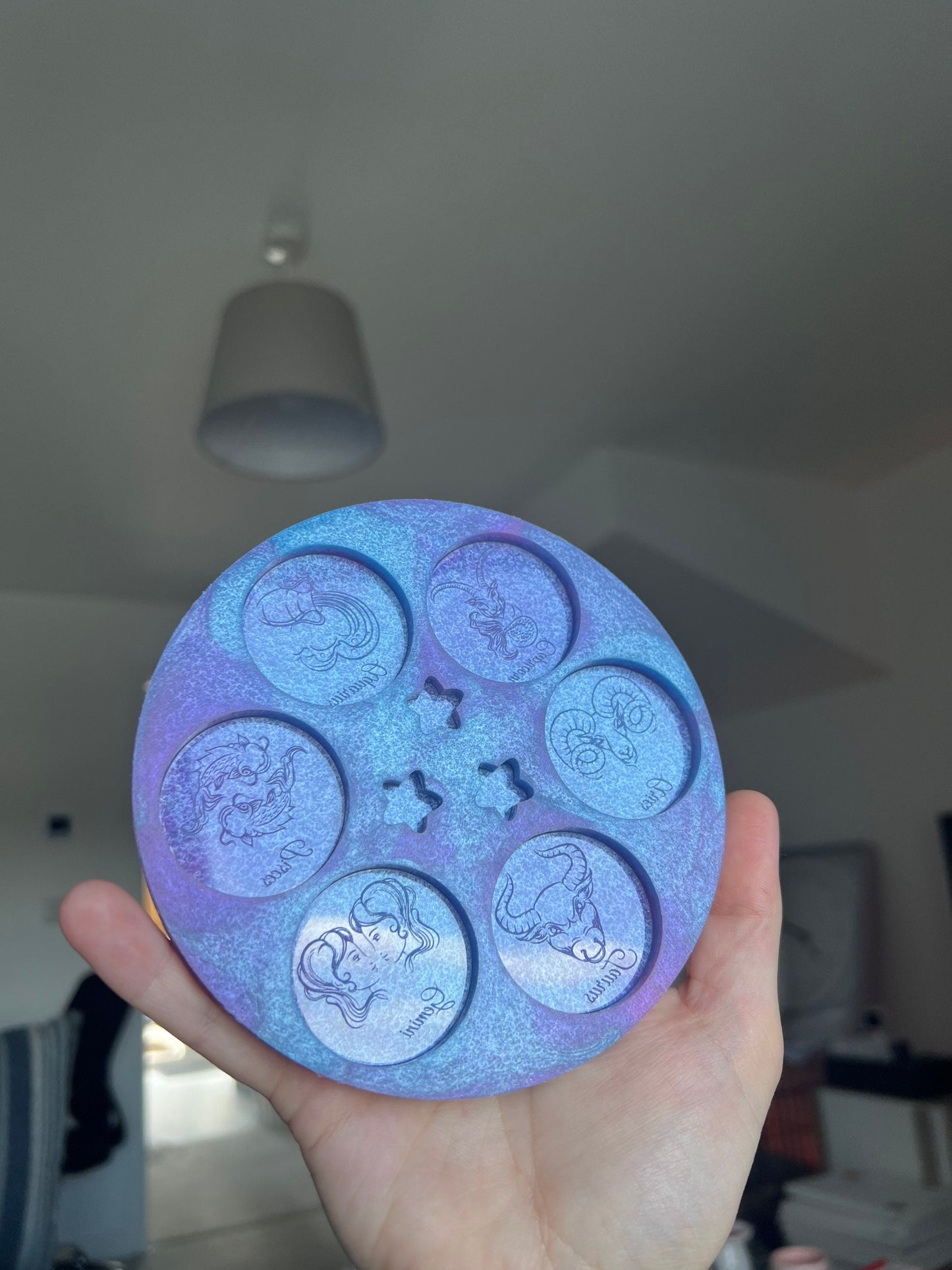 1.5 inch Zodiac Star Sign Palette Set 1 Silicone Mould