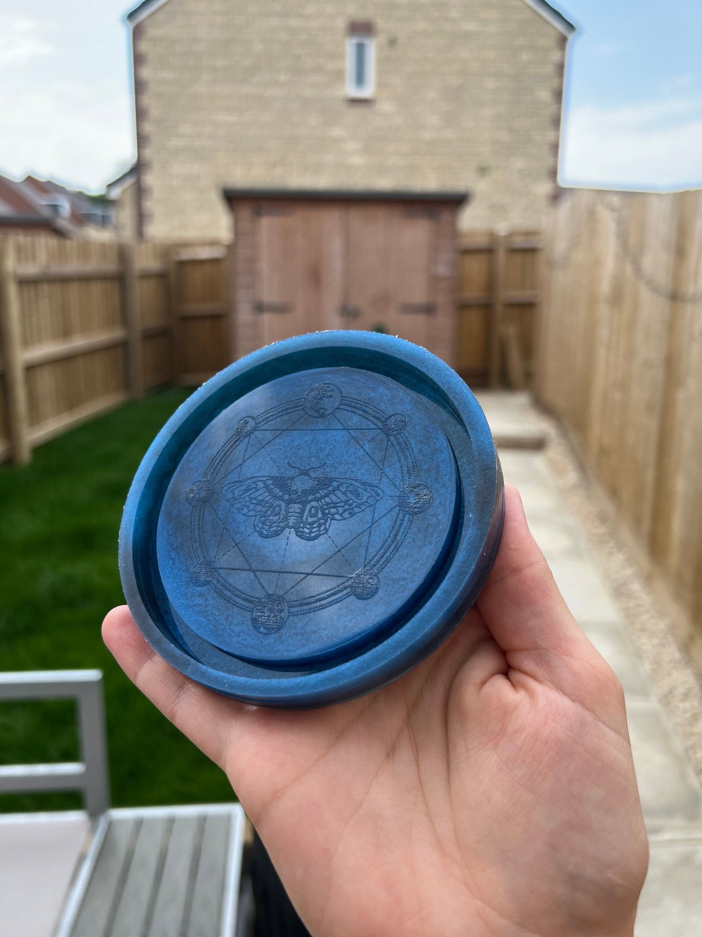 4 inch Moon Phase Moth Tray Silicone Mould