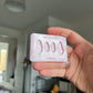 0.75 & 1 inch Heart Ghosts Silicone Mould