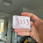 0.75 & 1 inch Heart Ghosts Silicone Mould