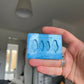 0.75 & 1 inch Moon Ghosts Silicone Mould