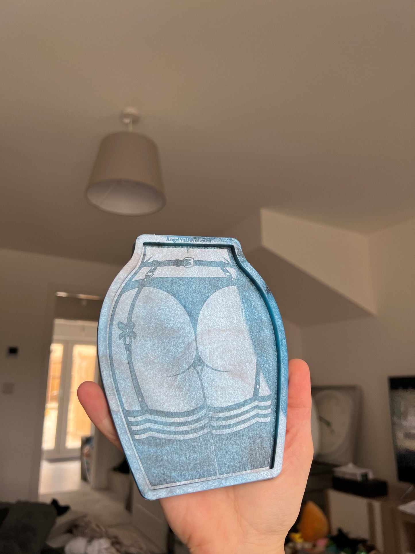6 inch Rude Sexy Butt Suspender Silicone Mould