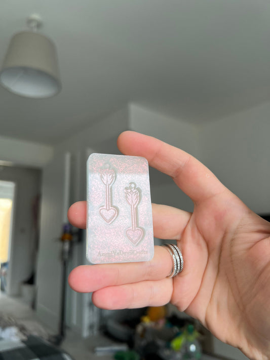 1.5 inch Heart Arrows Silicone Mould