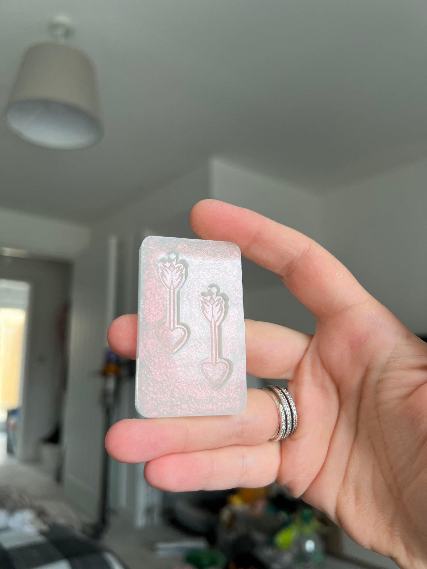 1.5 inch Heart Arrows Silicone Mould