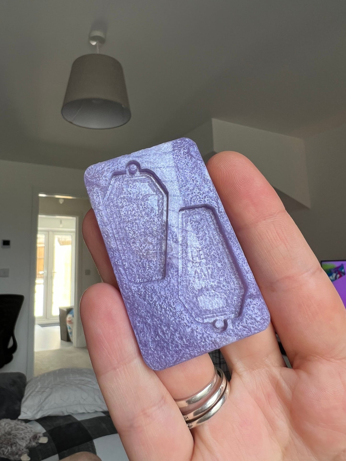 1.5 inch Wish You Were Here Coffins Silicone Mould