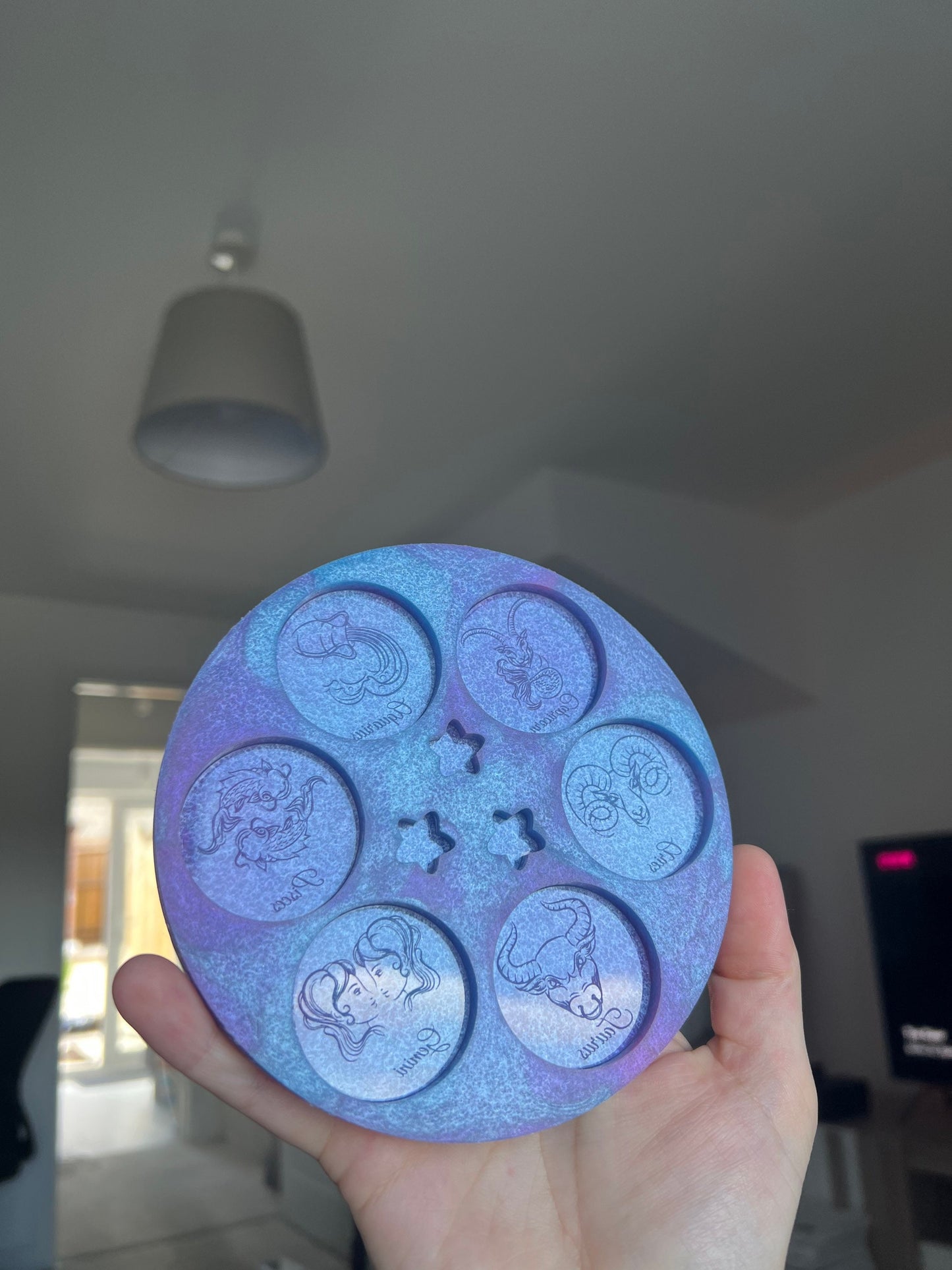 1.5 inch Zodiac Star Sign Palette Set 1 Silicone Mould