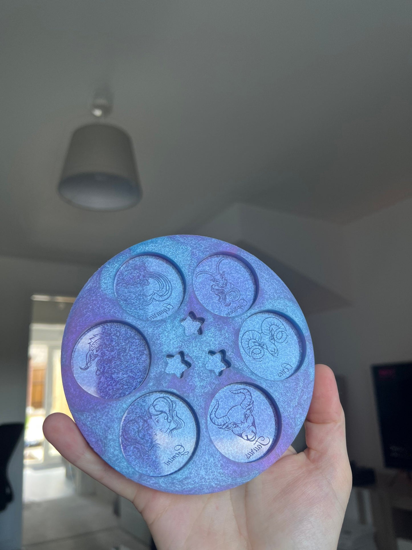 1.5 inch Zodiac Star Sign Palette Set 1 Silicone Mould