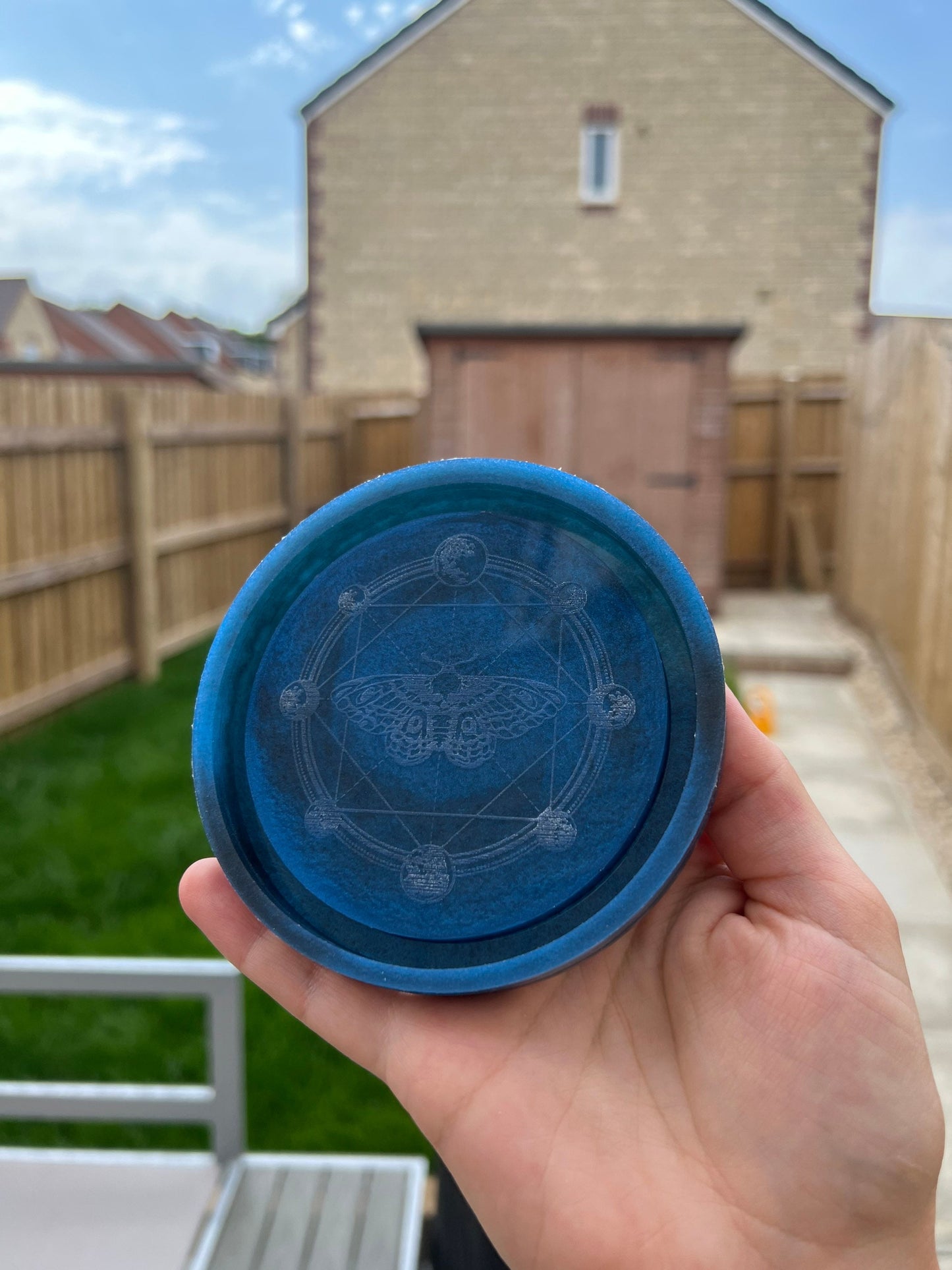 4 inch Moon Phase Moth Tray Silicone Mould