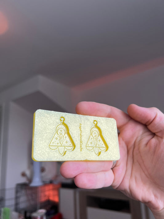 1.5 inch Moon Crystals Silicone Mould