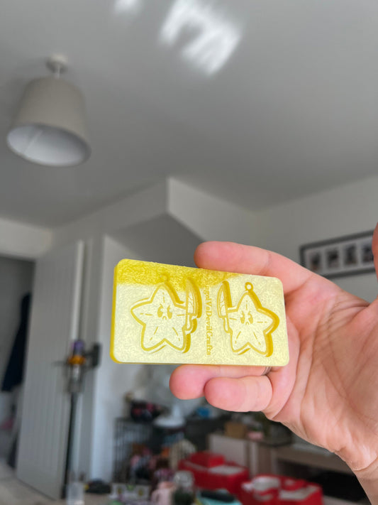 1.5 inch Stabby Starfishes Silicone Mould