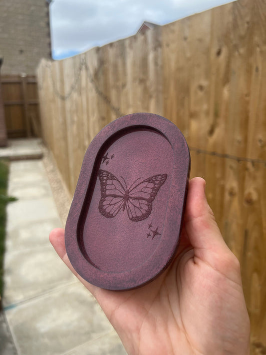 4.5 inch Butterfly Plaque Silicone Mould