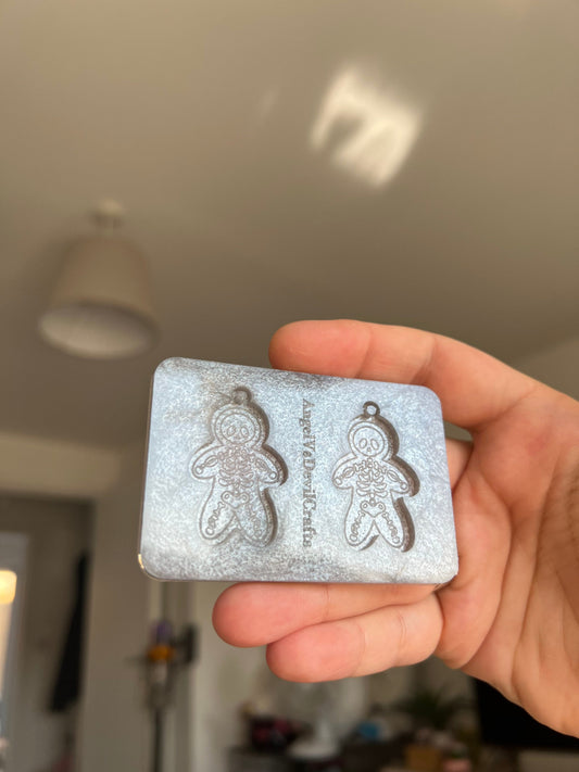 1.5 inch X-ray Gingerbread Men Silicone Mould