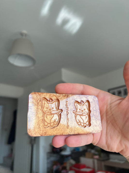 1.5 inch Stabby Corgis Silicone Mould