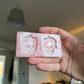 1.5 inch Flower Butterfly Head Skulls Silicone Mould