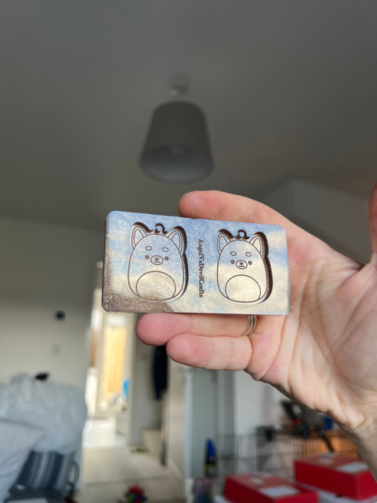 1.5 inch Shiba Inu Dog Squishies Silicone Mould