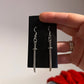 2 inch Metal Samari Sword Earrings