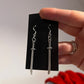 2 inch Metal Samari Sword Earrings