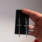 2 inch Metal Sword Earrings