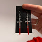 2 inch Bloody Acrylic Sword Earrings