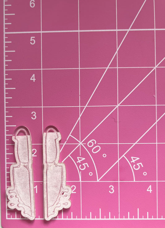2.5 inch Dripping Knife Acrylic Blanks for mould making