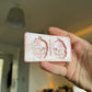 1.5 inch Half Flower Skulls Silicone Mould