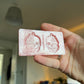 1.5 inch Half Flower Skulls Silicone Mould