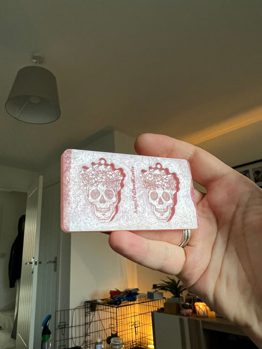 1.5 inch Flower Crown Skulls Silicone Mould